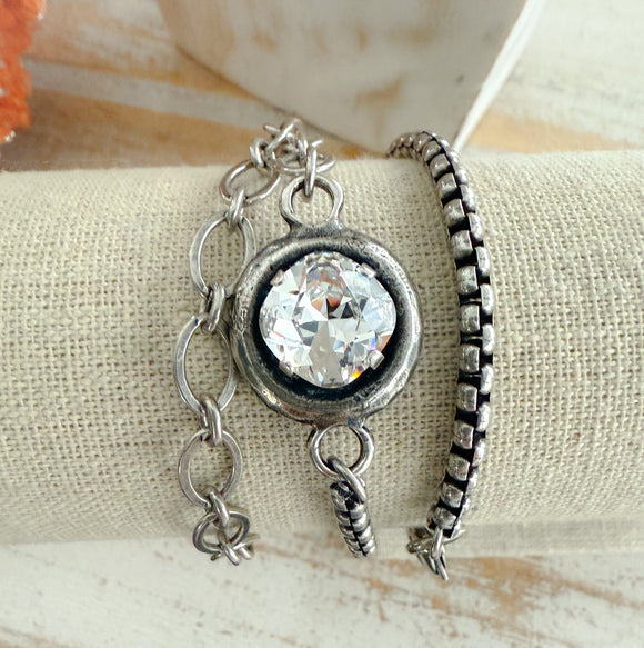 Simple Wrap w/Box Chain