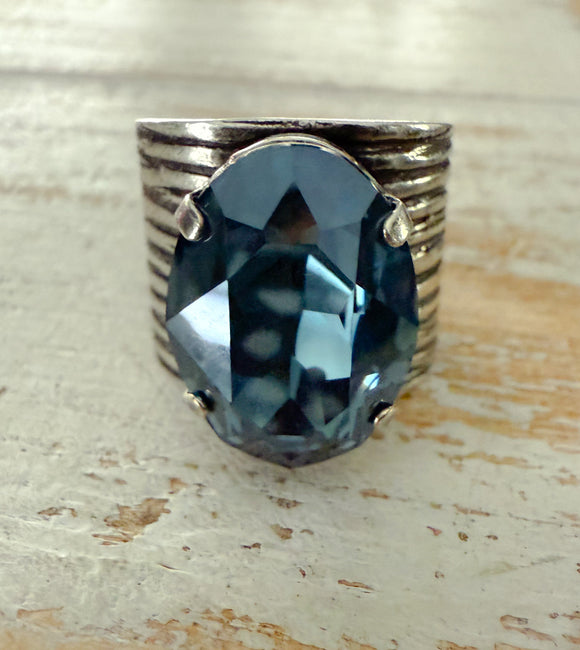 Textured ~ Oval Ring