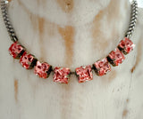 Special~Princess Square Necklace with Studs!
