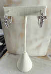 Cross Earring* Hoops