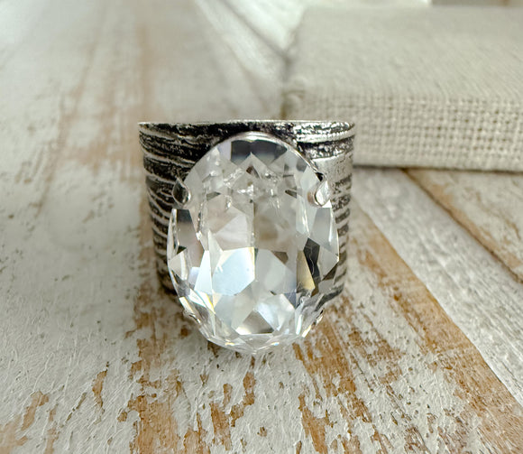 Textured ~ Oval Ring
