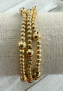 Petite Gold Stretch Bracelets