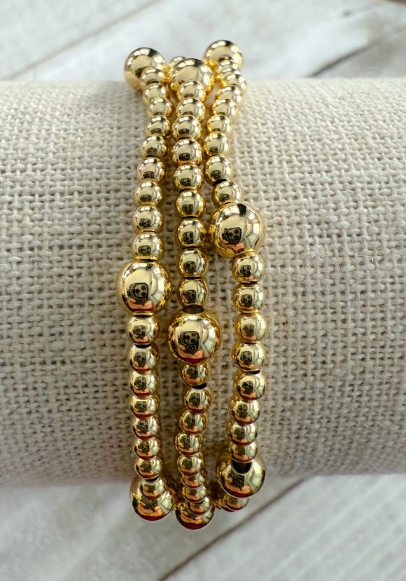 Petite Gold Stretch Bracelets