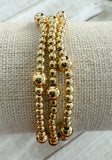 Petite Gold Stretch Bracelets