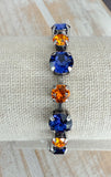 New Dark Sapphire & Orange Mix