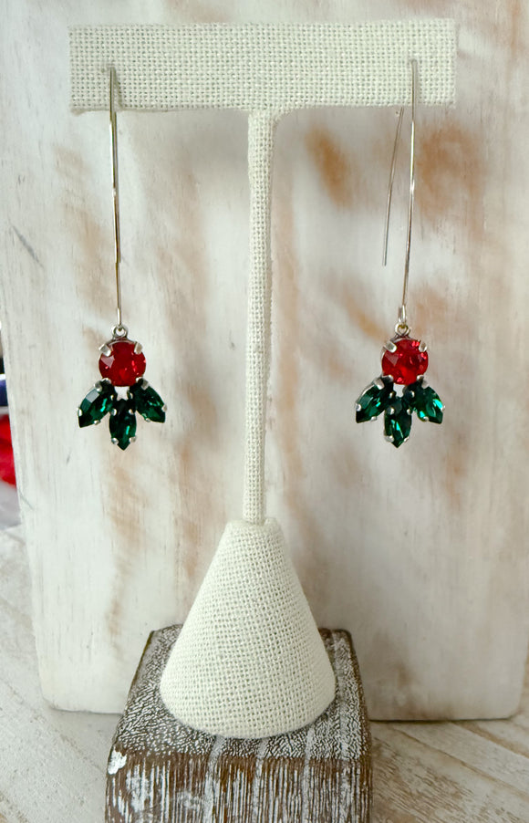 Long wire - Holly Berry - Emerald