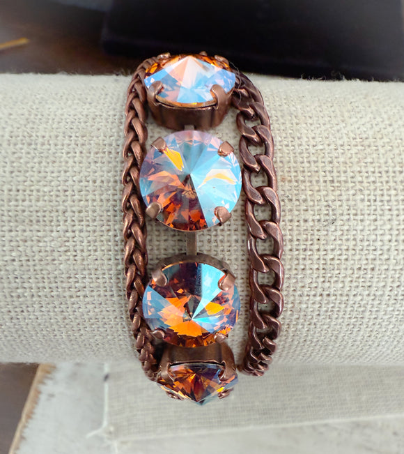 Simple Wrap Rivoli Style in Copper