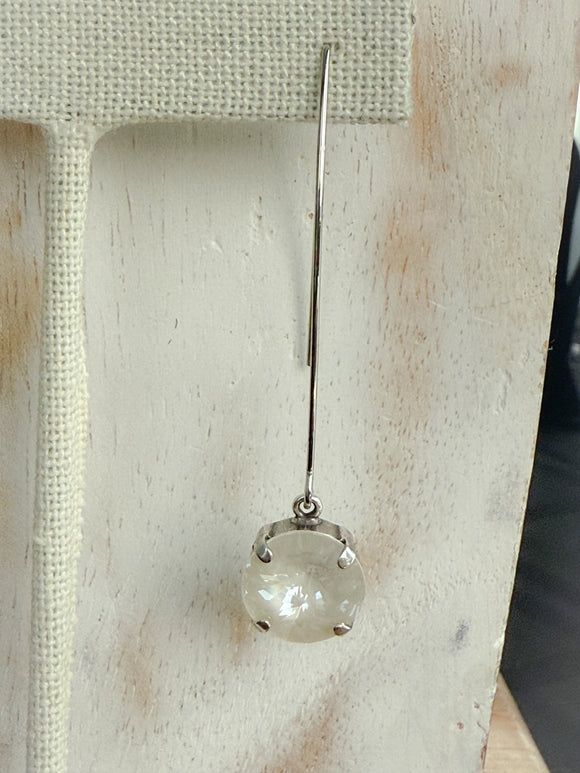 Long wire 12mm Rivoli Drop