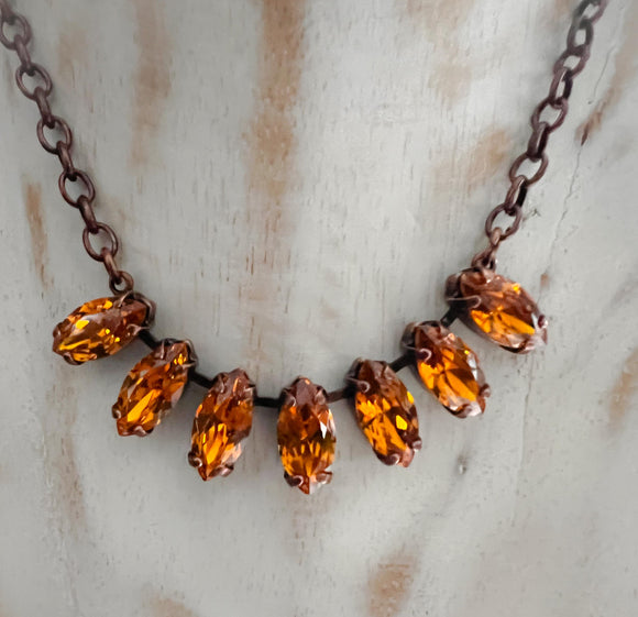 Amber Marquis Necklace