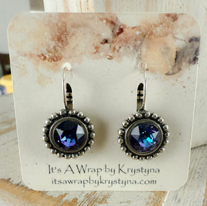 Ball Chain Earring in Heliotrope
