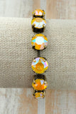 Yellow Opal Antique Brass