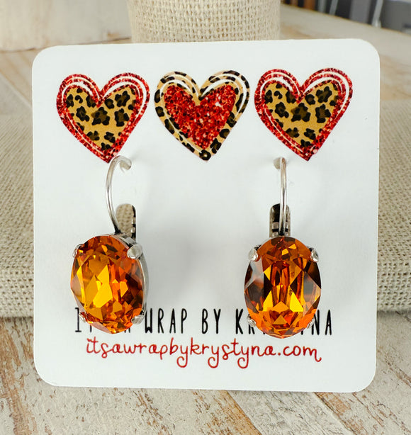 Dark Orange Ovals