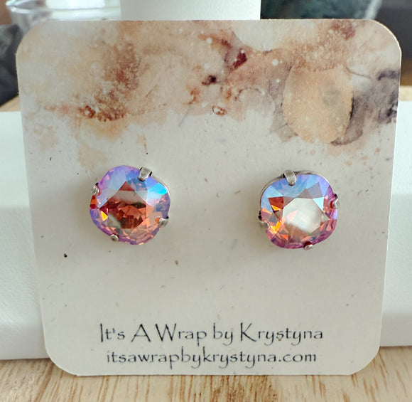 Watermelon Shimmer Stud