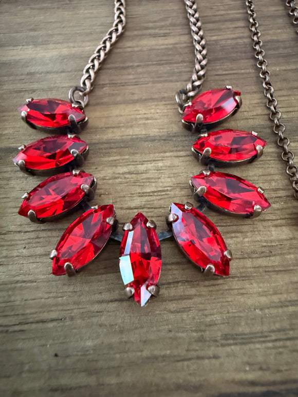 Light Siam Marquis Necklace