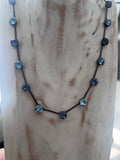 Denim Blue & Aquamarine Crystal Trail