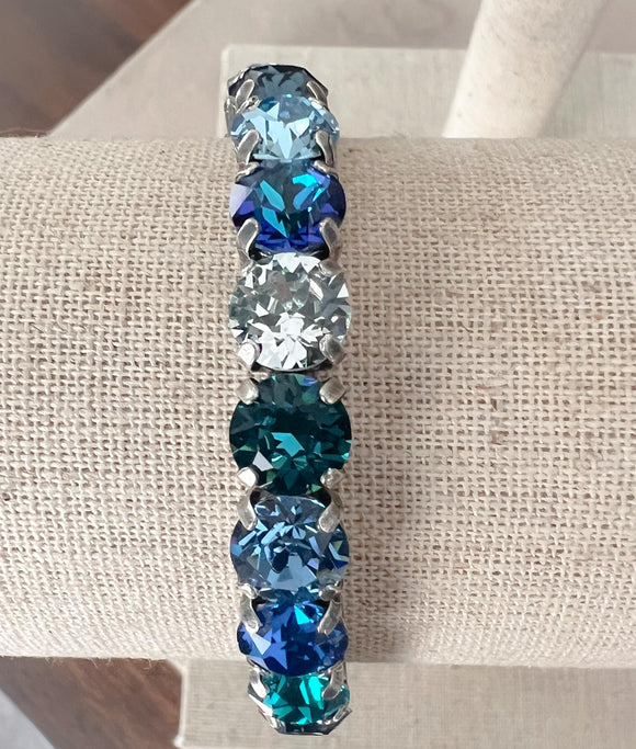 Aqua Blues Stretch Bracelet