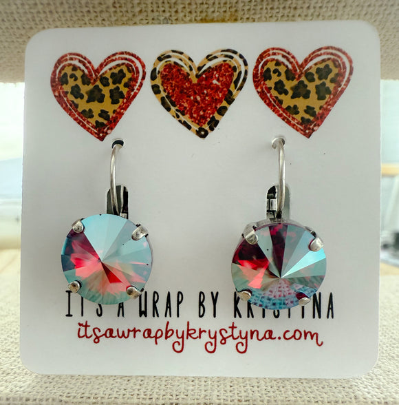 Siam Shimmer Crystal Earrings