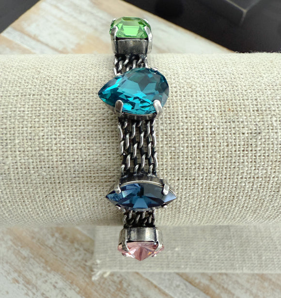 Multi Shape & Color Mesh Bracelet