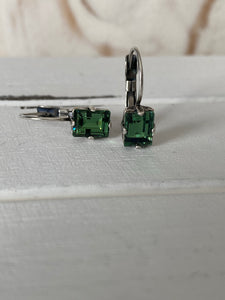 Mini Rectangular Erinite Earrings