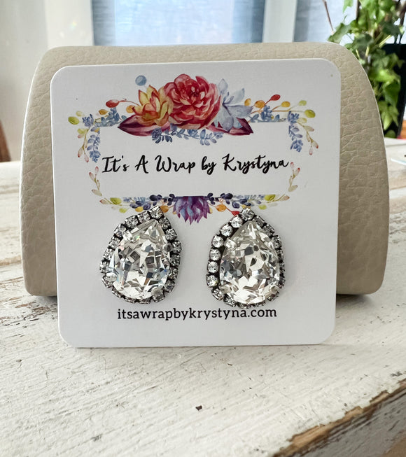 Fancy Teardrop Studs